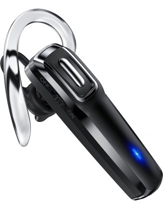 Wireless Headset, V5.0 Wireless Handsfree Earpiece with Microphone 14 Hrs Driving Headset 360 Hours Standby Time for iPhone Android Samsung Laptop Trucker Driver