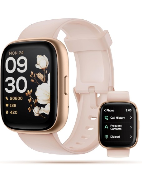 DECHOYECHO Smart Watch, 1.83" Touch Screen Smartwatch with Alexa Built-in IP68 Waterproof, Pedometer,Fitness Tracker with 100 Sports Modes Sleep Monitor for Men and Women