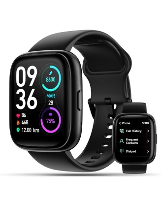 Smart Watch, 1.83" Touch Screen Smartwatch with Alexa Built-in IP68 Waterproof, Pedometer,Fitness Tracker with 100 Sports Modes Sleep Monitor for Men and Women