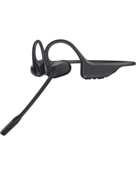 Open Ear Headphones with Mic, Bluetooth Headset with Microphone, Dual Connect Bluetooth 5.3 Headset with AI Noise Cancelling Mic & Mute Function, Wireless Headset for Work, Sports, Drive